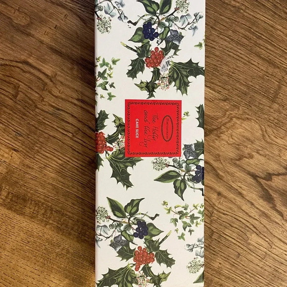 Portmeirion Christmas Holiday Cake Serving Slicer The Holly and the Ivy Pattern - Picture 6 of 8